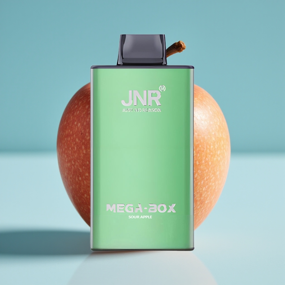JNR Mega Box 25000 Puffs Chile Vape Desechable Manzana Ácida – 30ml, 850mAh, Doble Malla, Tipo-C, 2% Nicotina