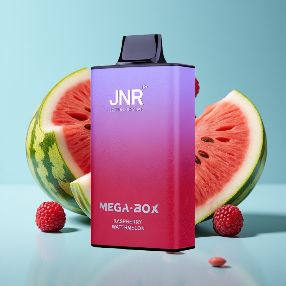 JNR Mega Box 25000 Puffs Vape Desechable Chile vape Frambuesa Sandía – 30ml, 850mAh, Doble Malla, Tipo-C, 2% Nicotina
