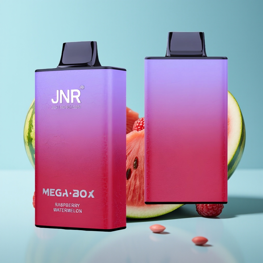 JNR Mega Box 25000 Puffs Vape Desechable Chile vape Frambuesa Sandía – 30ml, 850mAh, Doble Malla, Tipo-C, 2% Nicotina