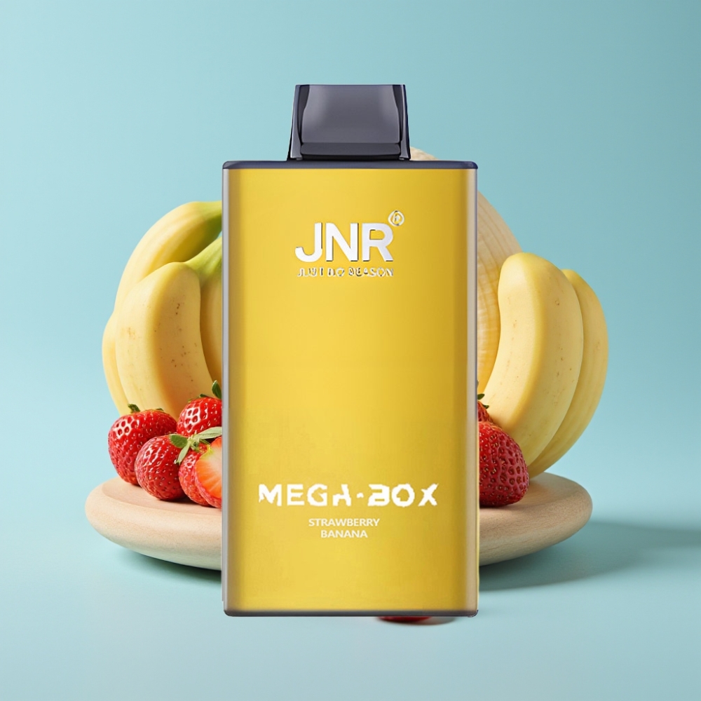 JNR Mega Box 25000 Puffs Vape Desechable Chile vape Fresa Plátano 30ml 850mAh Dual Mesh Type-C