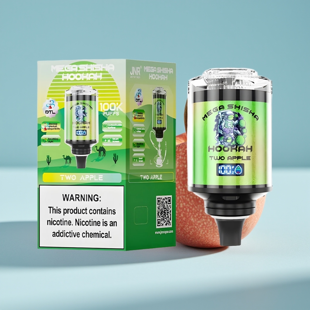 JNR Mega Shisha Hookah 100K Chile Vape Compatibilidad Escritorio Dos Manzanas: 100.000 caladas