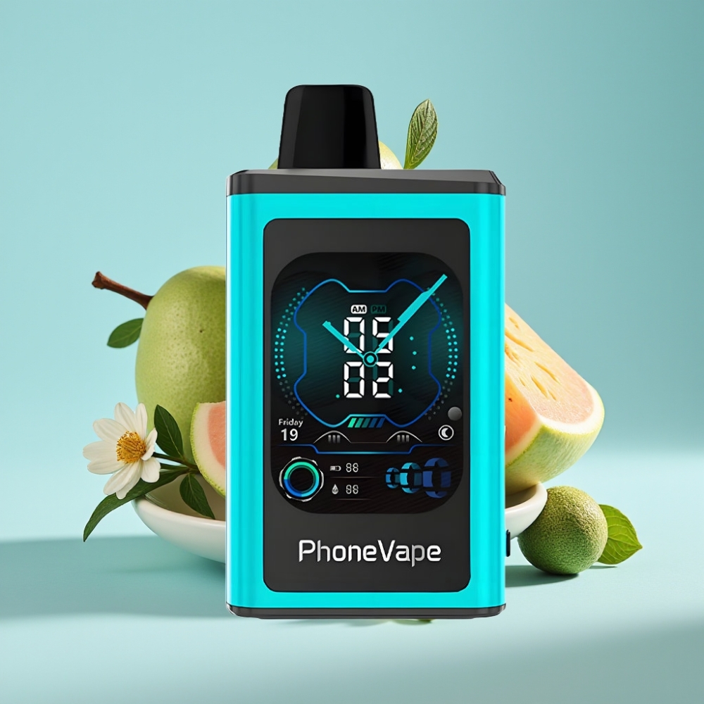 JNR PhoneVape 30000 caladas Chile vape Recargable 850mAh Tipo-C, Modo Turbo, Flujo de Aire Ajustable, Control por App, Miami Mint 2%/5% Nicotina