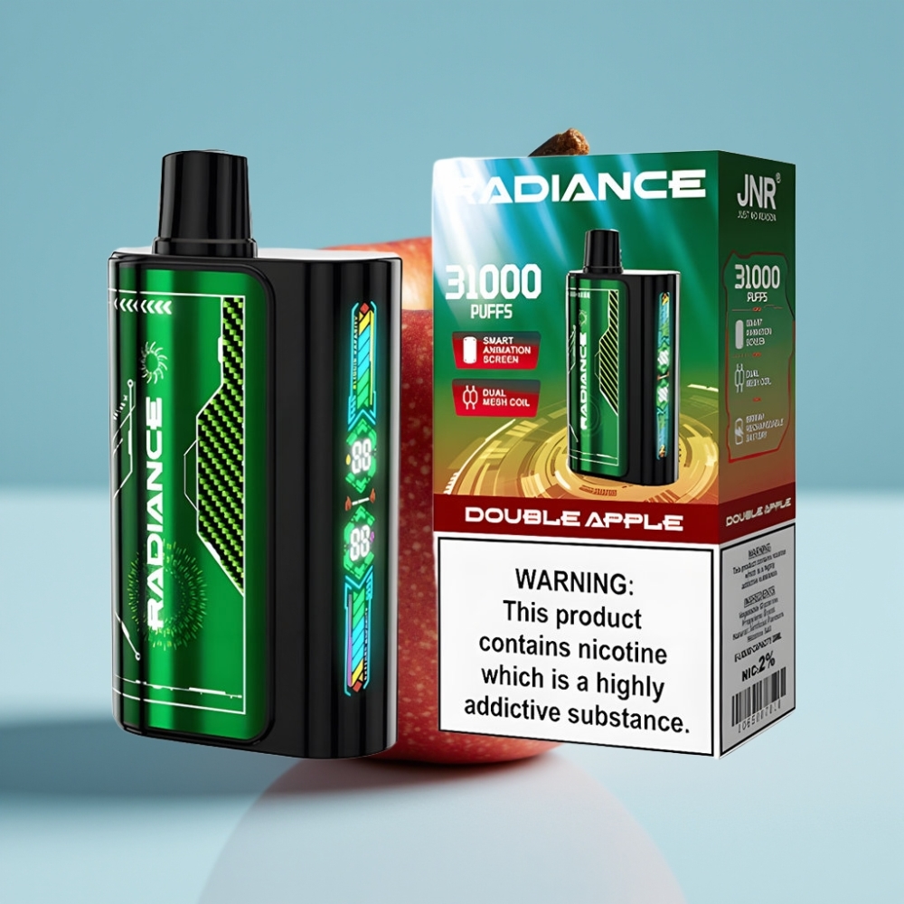 JNR Radiance 31000 Puffs Chile Vape Desechable MANZANA DOBLE: 28ml E-líquido