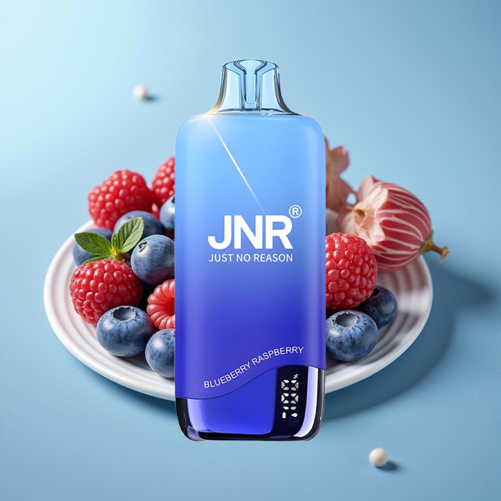 JNR Rainbow 10500 Puffs Chile Vape Desechable con Sabor a Arándano y Frambuesa, Batería 600mAh, 18ml Tanque, Carga USB-C, 0.8ohm Malla, Indicadores