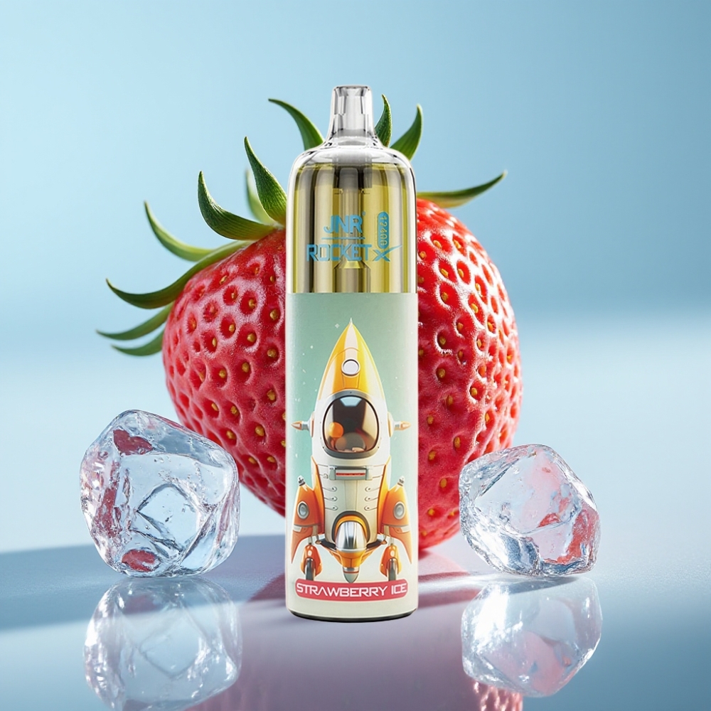 JNR Rocket-X 12400 Puffs Chile Vape Desechable Fresa Hielo con Flujo de Aire Ajustable