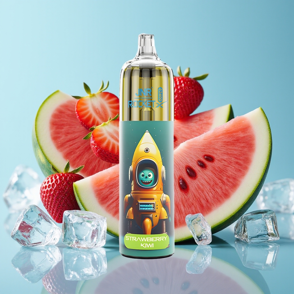 JNR Rocket-X 12400 Puffs Chile Vape Desechable Fresa Sandía Hielo con Flujo de Aire Ajustable
