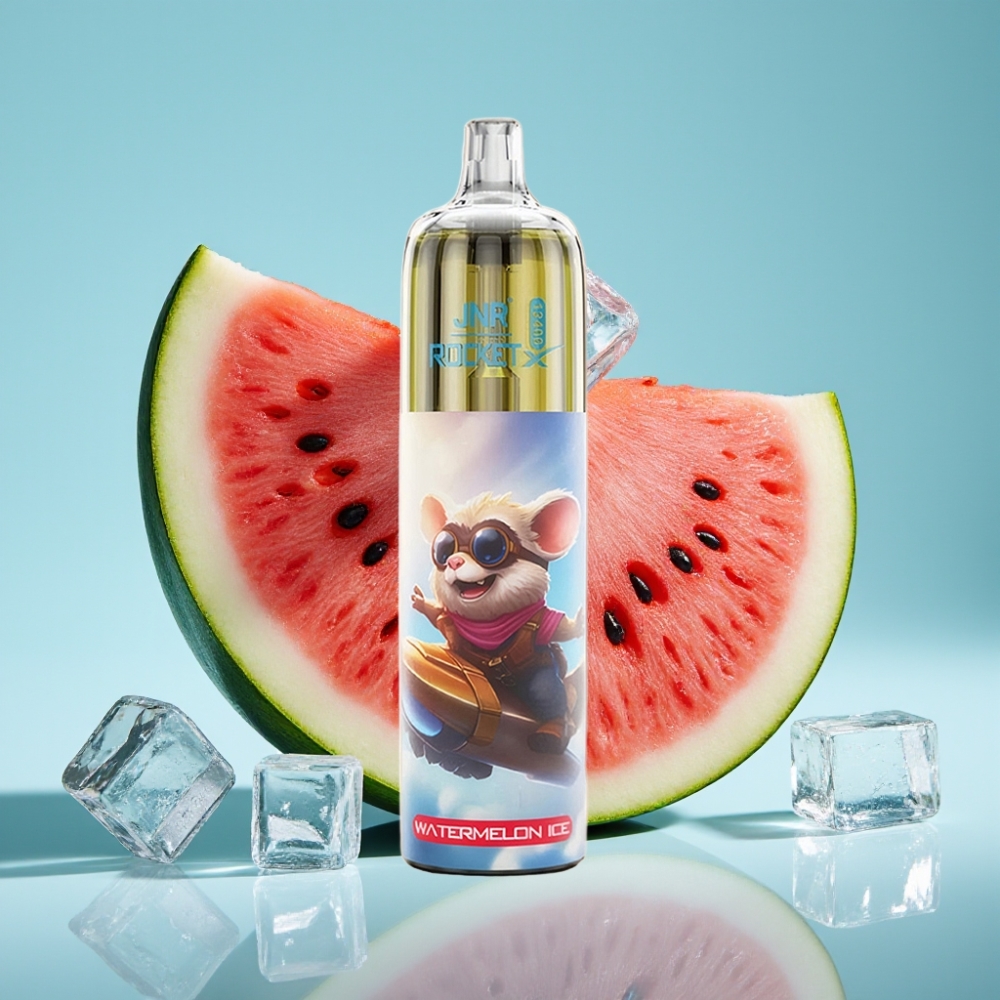 JNR Rocket-X 12400 Puffs Chile Vape Desechable Sabor Sandía Ice con Flujo de Aire Ajustable