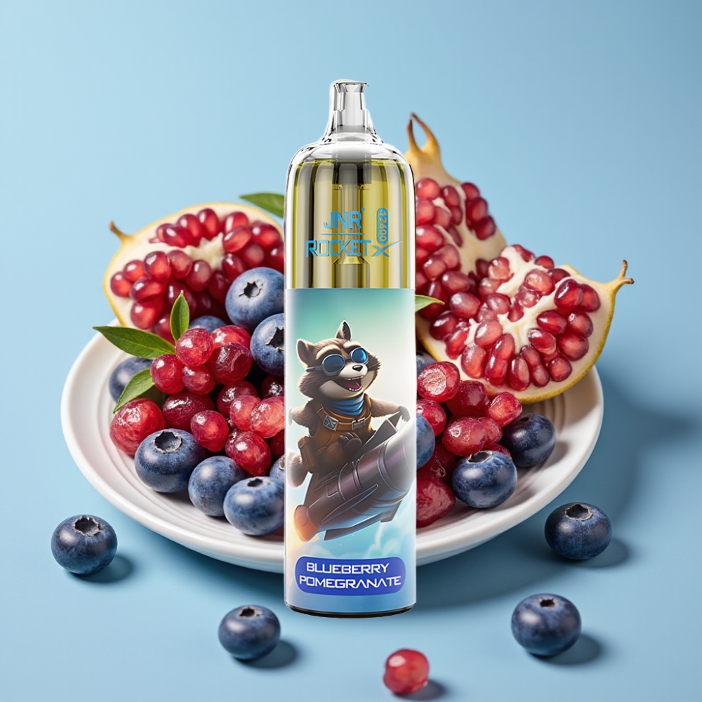 JNR Rocket-X 12400 Puffs Desechable Vape Chile vape Blueberry Pomegranate con Flujo de Aire Ajustable