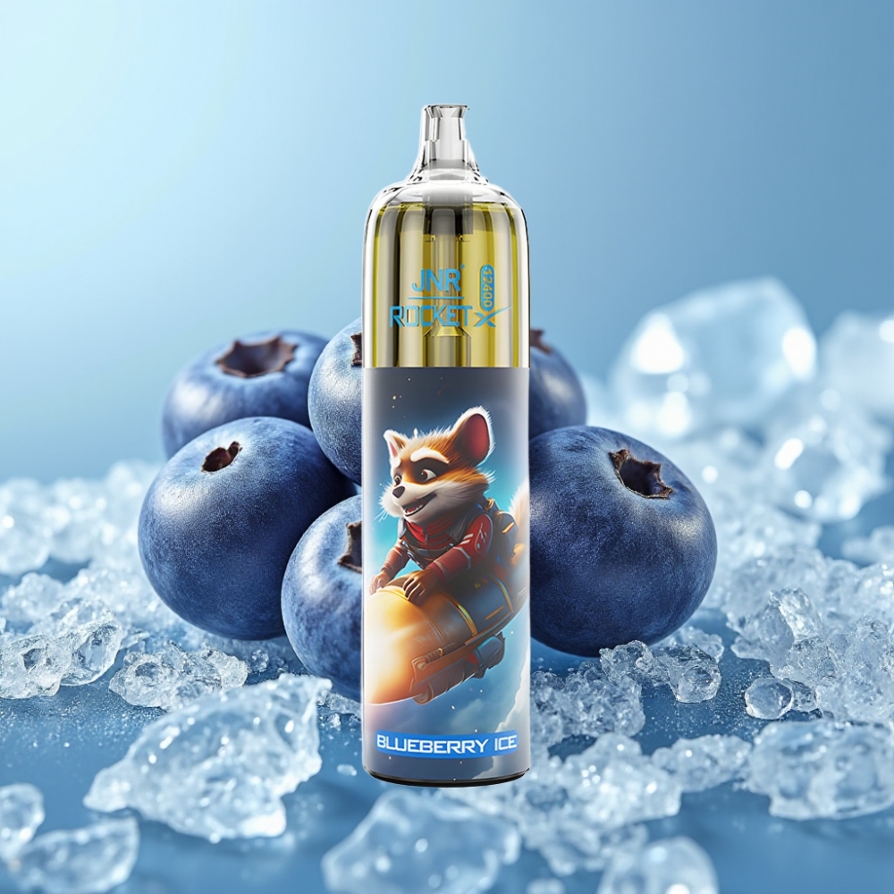 JNR Rocket-X 12400 Puffs Vape Desechable Chile vape Blueberry Ice con Flujo de Aire Ajustable