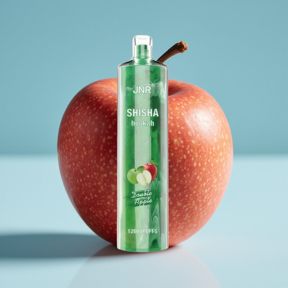 JNR Shisha Hookah 12000 Puffs Chile Vape Desechable Manzana Doble 24ml 750mAh Tipo-C
