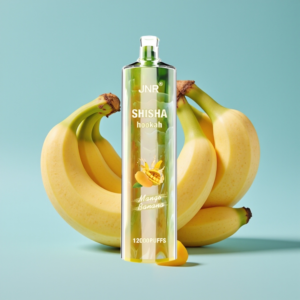 JNR Shisha Hookah 12000 Puffs Vape Desechable Mango Banana Chile vape - 24ml, 750mAh, Tipo-C, 0%/2% Nicotina