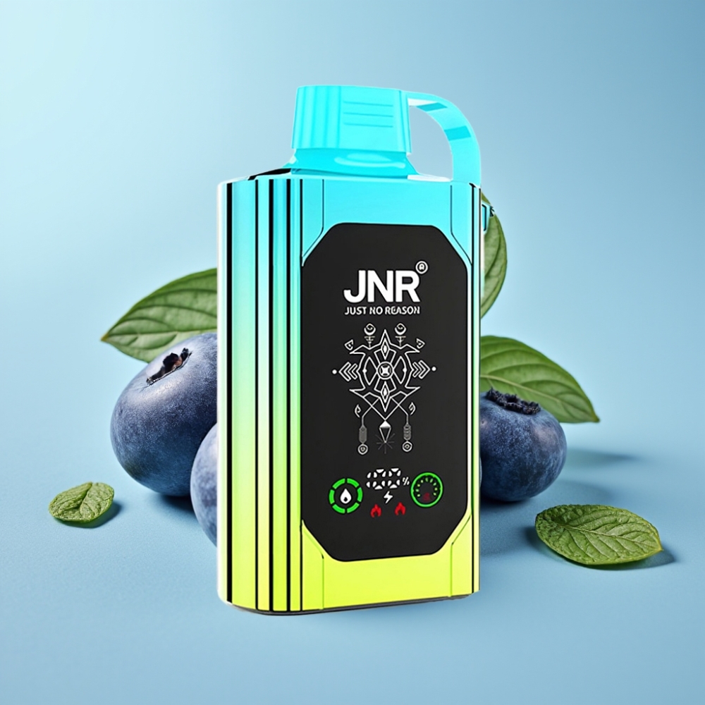 JNR Shisha Hookah Box 20500 Puffs Chile vape Desechable Menta Arándano: HD Display