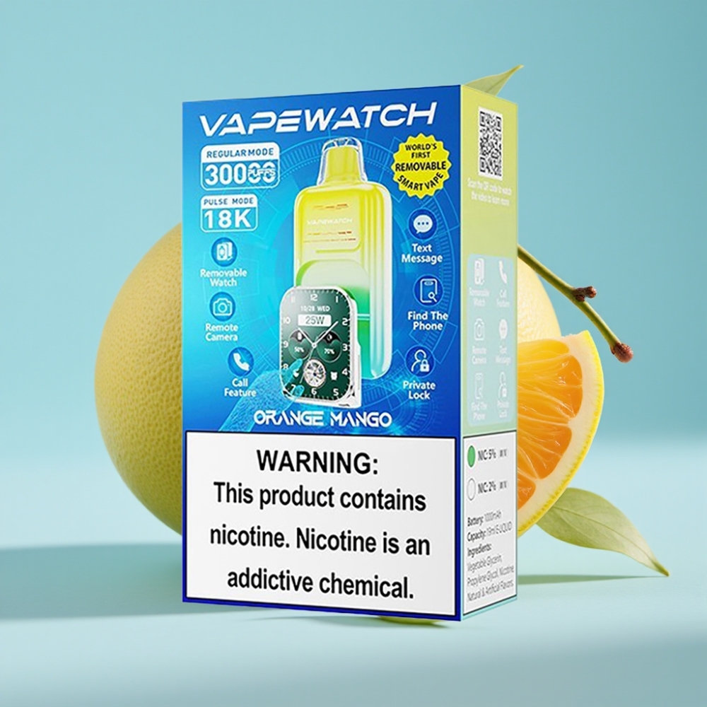 JNR VapeWatch 30000 Puffs Chile Vape Desechable Naranja Mango - 30.000 caladas Modo Regular