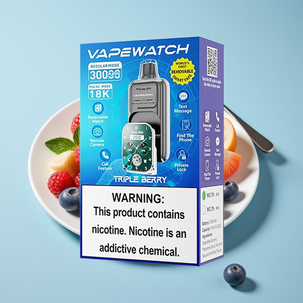 JNR VapeWatch 30000 Puffs Chile vape Desechable Triple Berry