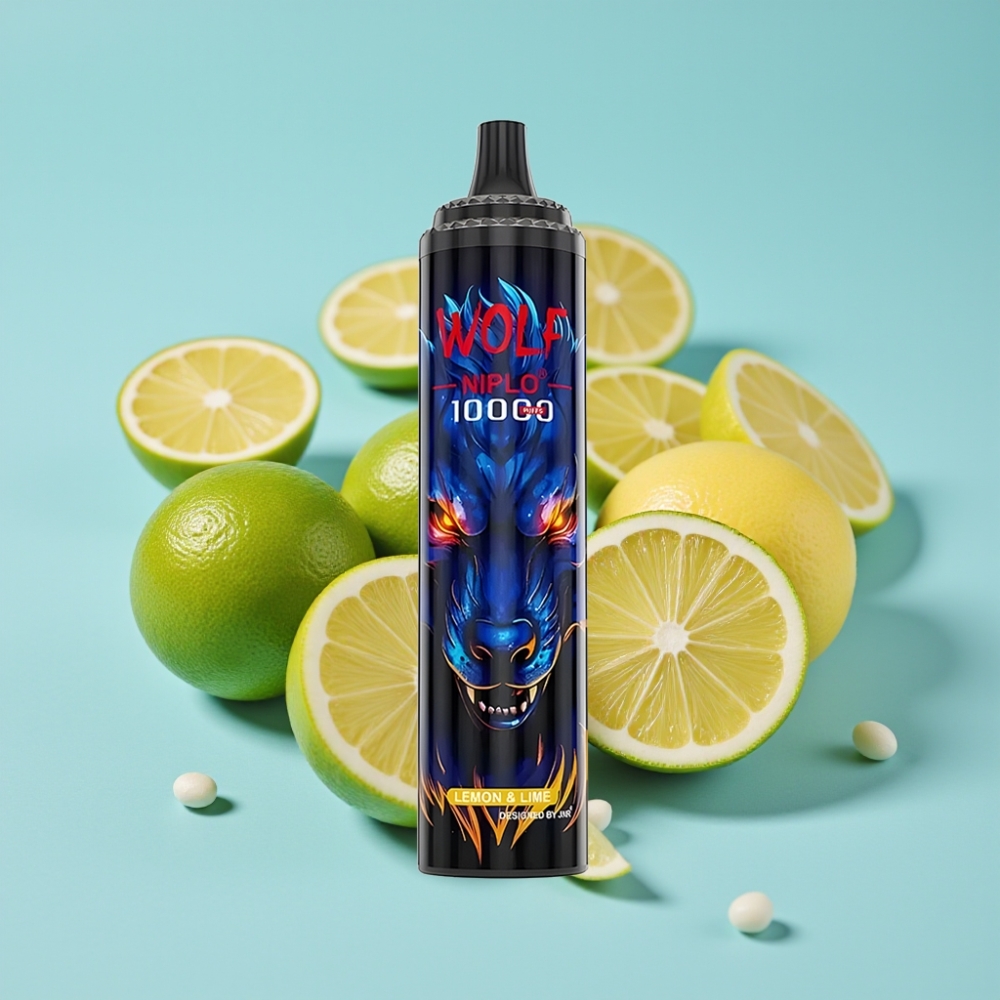 JNR Wolf Niplo 10000 Puffs Chile vape Desechable Sabor Limón & Lima - 20ml/650mAh/Type-C - 0%, 2%, 5% Nic
