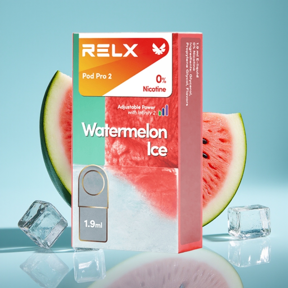 RELX Pod Pro 2 Chile Vape 0% Nicotina 600 Caladas 1.9ml Sandía Hielo Modos Eco/Smooth/Boost
