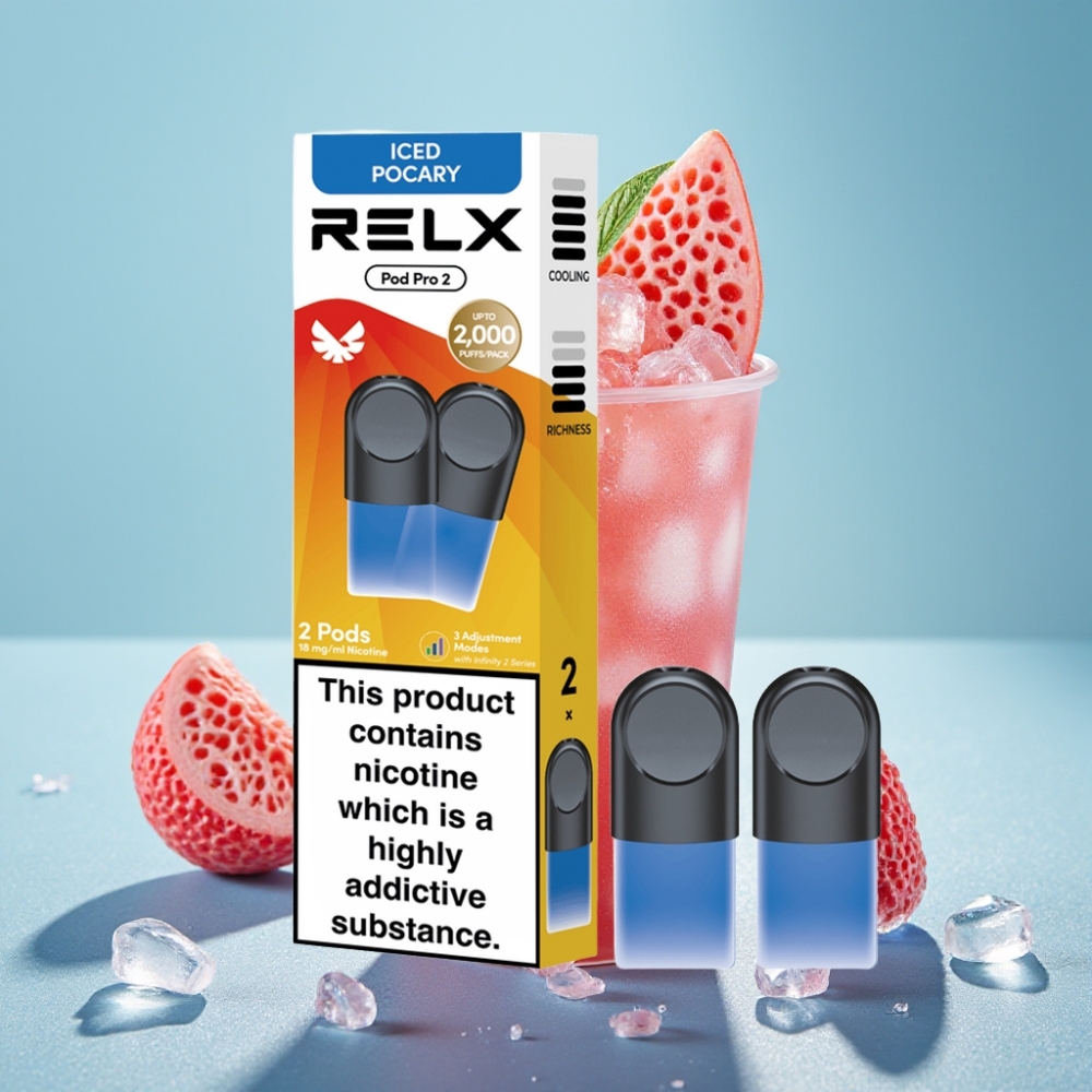 RELX Pod Pro 2 Chile Vape Dispositivo con Nicotina 1.8% Bebida helada de pocary