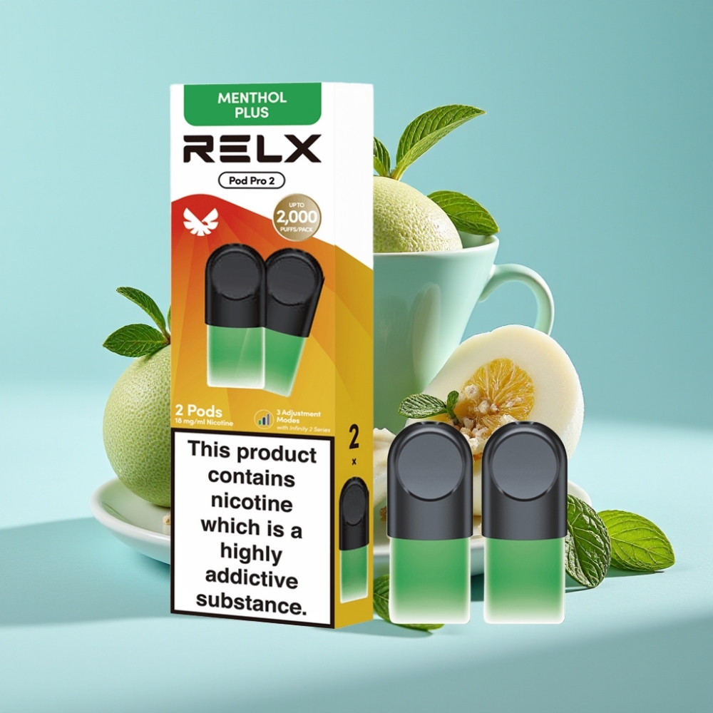 RELX Pod Pro 2 Chile Vape Dispositivo con Nicotina 1.8% Menta con mentol plus