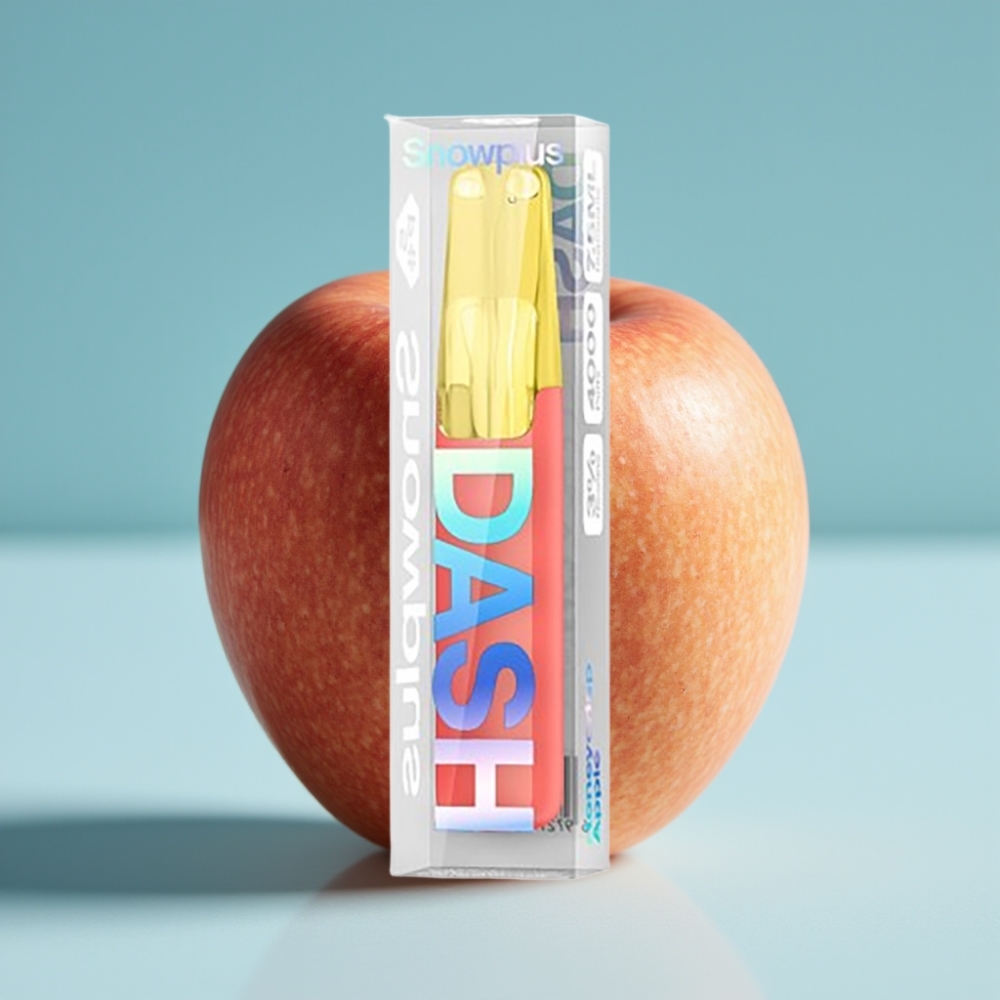 Snowplus Dash 4000 Puffs Dispositivo Desechable Chile Vape Atomizador Cerámico Batería 530 mAh 7.5 ml Sabor Honeycrisp Apple