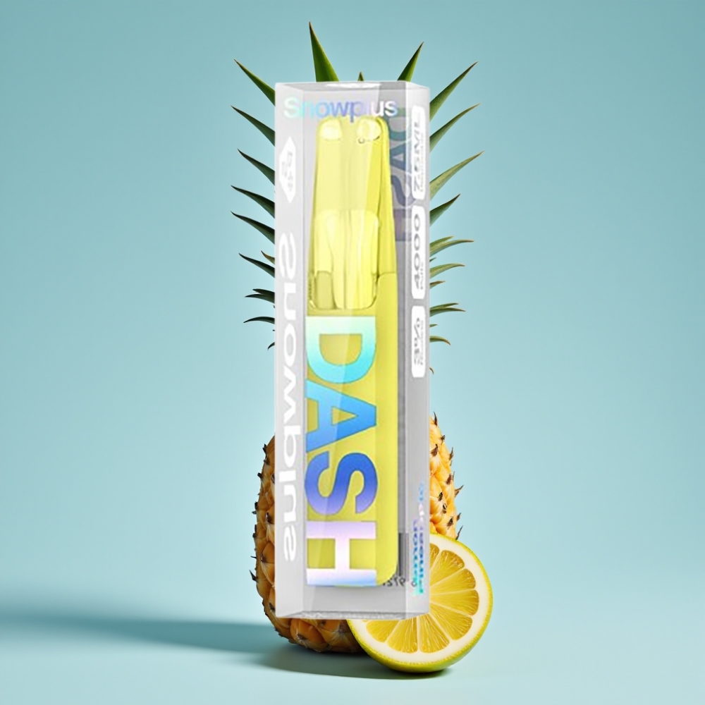 Snowplus Dash 4000 Puffs Dispositivo Desechable Chile Vape Limón Piña, Atomizador Cerámico, Batería 530 mAh, 7.5 ml, Nicotina 3%/5%