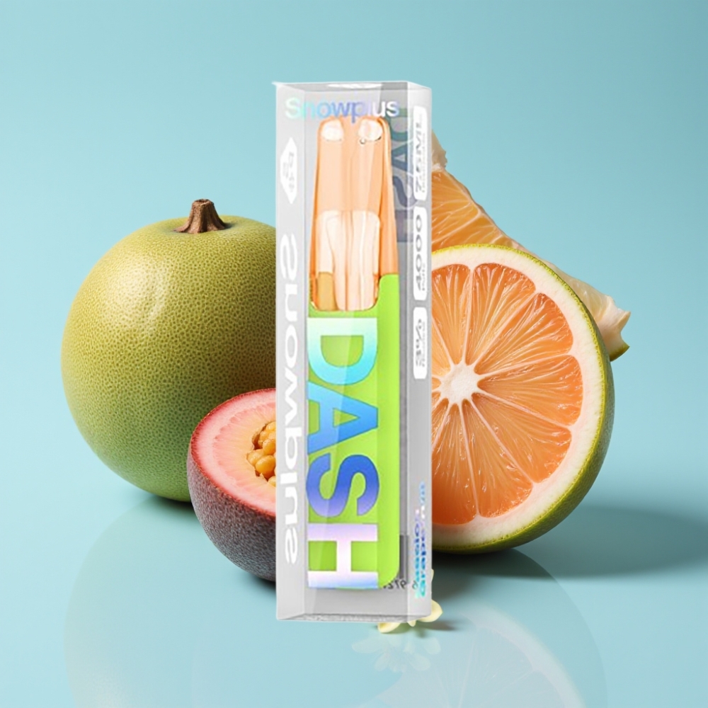 Snowplus Dash 4000 Puffs Dispositivo Desechable Chile vape Maracuyá Pomelo: Atomizador Cerámico, Batería 530 mAh, 7.5 ml, 3%/5% Nicotina