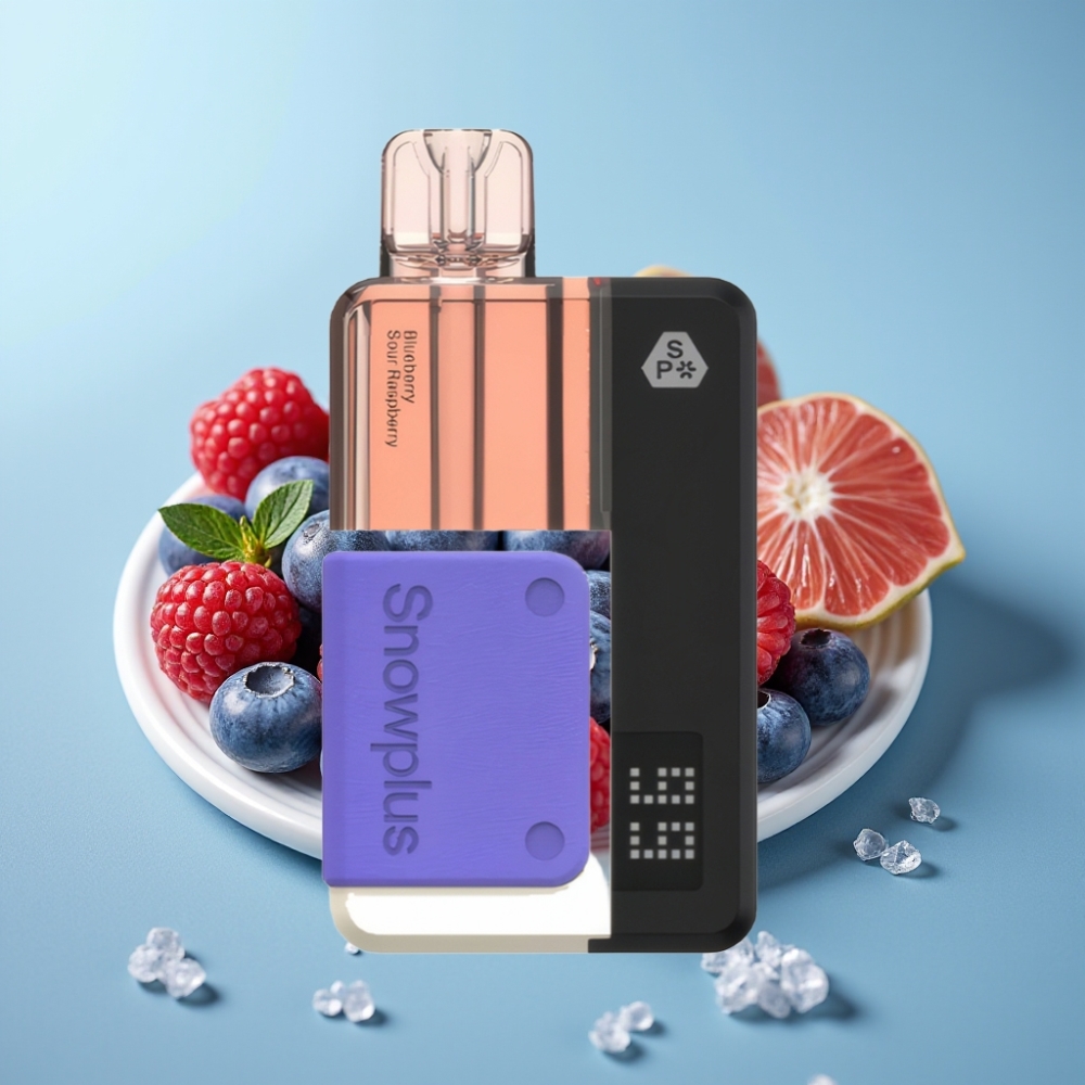 Snowplus Swift 15000 Puffs Pod Kit Chile Vape Arándano Agrio Frambuesa y Snowplus Swift Pod Kit 15000 Puffs: 15000 caladas