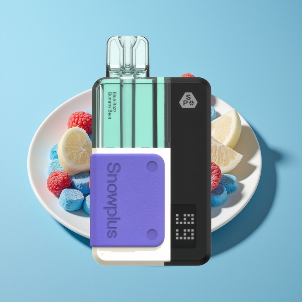 Snowplus Swift 15000 Puffs Pod Kit Chile Vape Blue Razz Gummy Bear - 15000 caladas, Dual Mesh, 1000 mAh, 2+10 ml