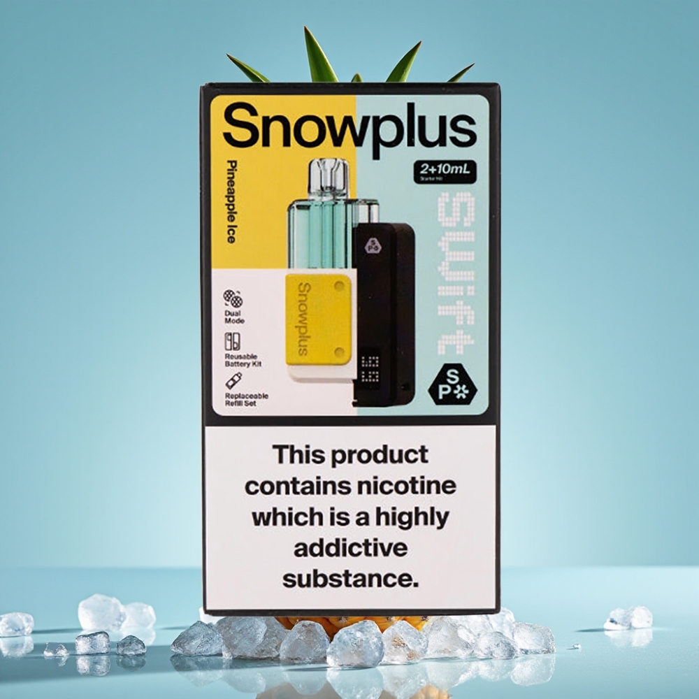 Snowplus Swift 5000 Puffs Chile Vape Kit Piña Hielo – 43x81x25mm, 65g, Dual Mesh, 1000mAh, 2+10ml, 2% Nic