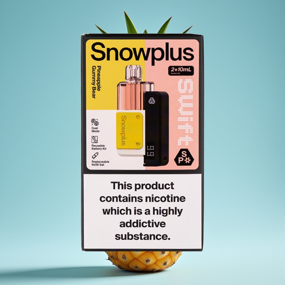 Snowplus Swift 5000 Puffs Chile vape Kit Prefilled Piña Gominola, 1000 mAh, 2+10 ml, 2% Nic