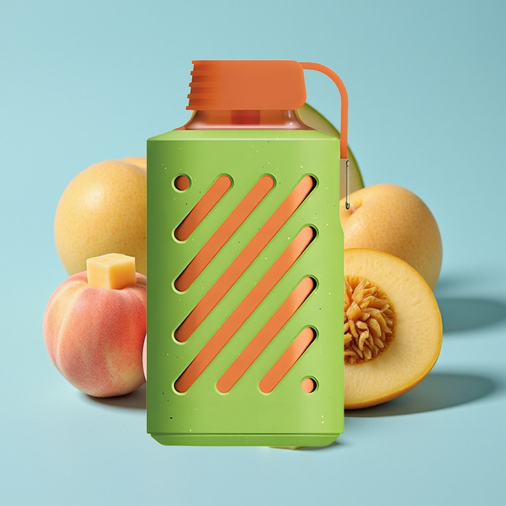 VOZOL GEAR 10000 Desechable Chile Vape - 10000 Caladas, 30 Sabores, 20ml Líquido, Sabor Melocotón Mango Sandía