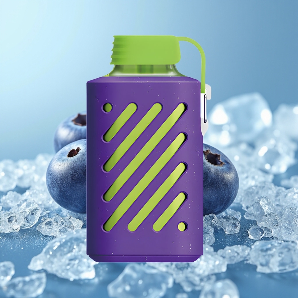 VOZOL GEAR 10000 Desechable Chile Vape Blueberry Ice con 10000 Caladas, 30 Sabores, Capacidad de Líquido 20 ml y Bobina VAMT Mesh