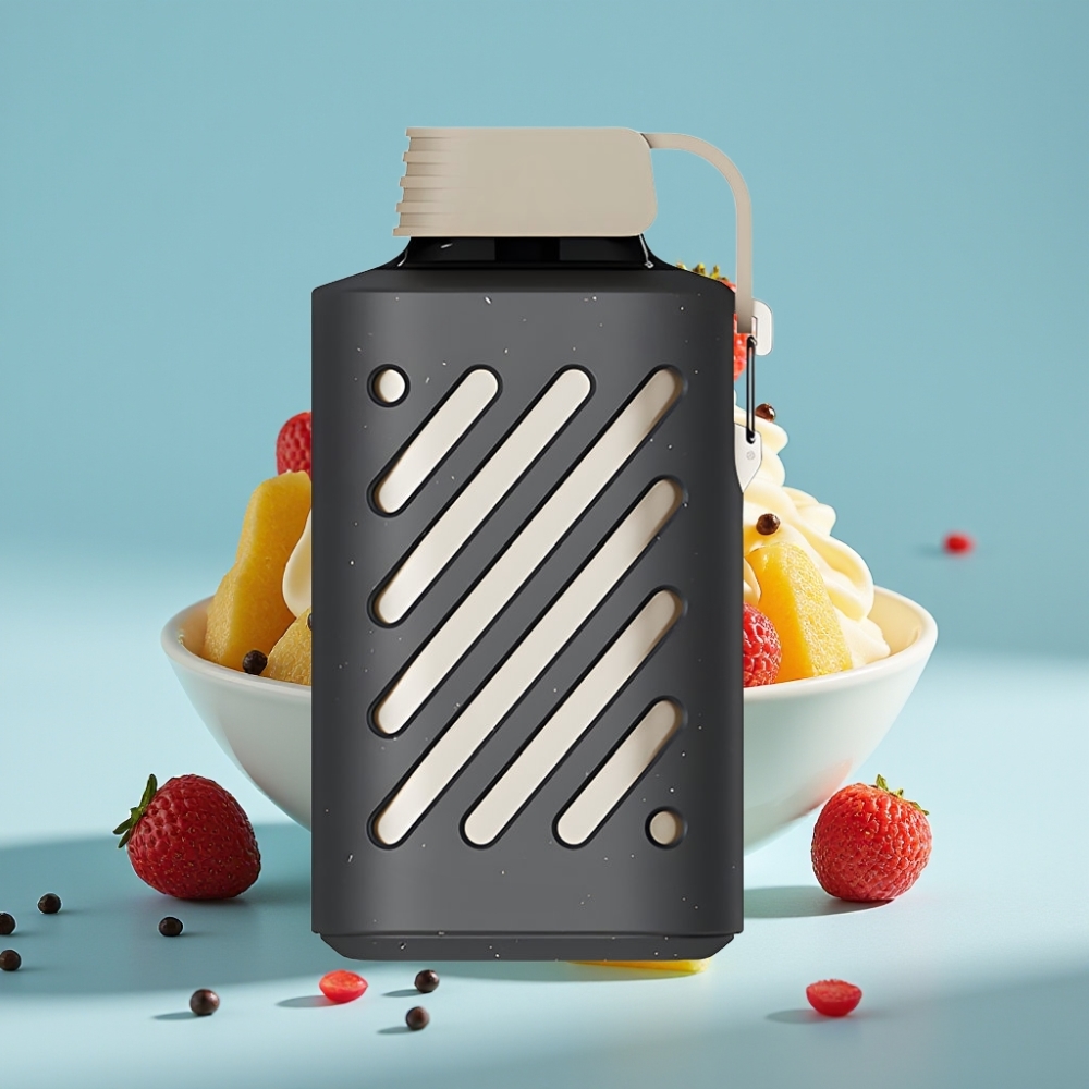 VOZOL GEAR 10000 Desechable Chile Vape Crema Tabaco – 10000 Caladas, 30 Sabores, 20ml Capacidad, 500mAh Batería