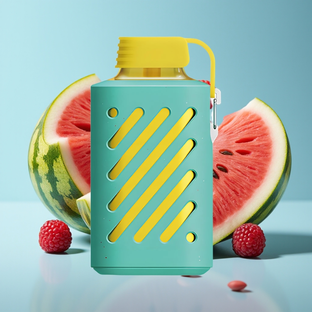 VOZOL GEAR 10000 Desechable Chile Vape - Frambuesa Sandía: 10000 Caladas, 30 Sabores, 20ml Líquido, 500mAh, 20/50mg/ml Nicotina