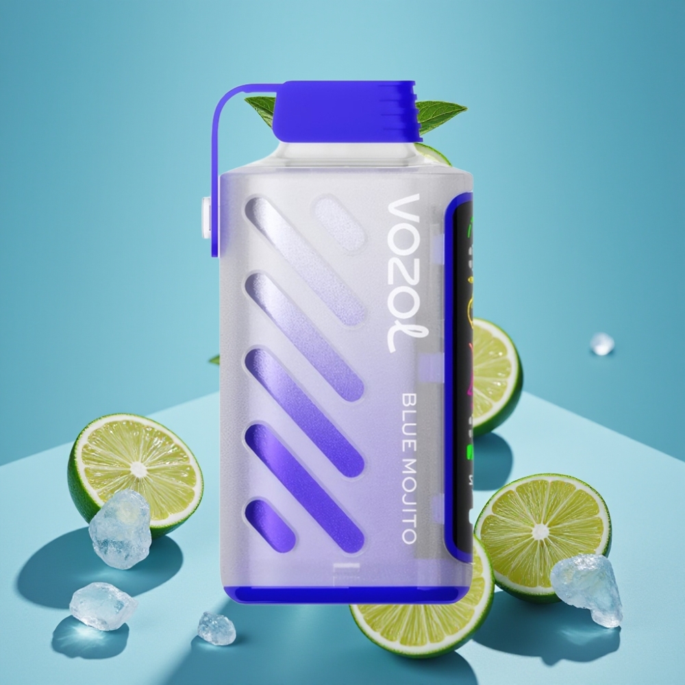 VOZOL Gear Power 20000 Puffs Chile vape Mojito Azul Tecnología S.i.L.C., Pantalla Completa, Doble Malla, 20mL, 5% Nicotina