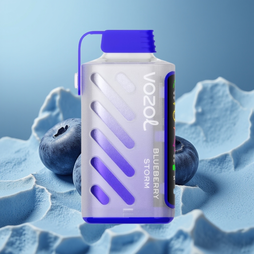 VOZOL Gear Power 20000 Puffs Chile vape Tormenta de Arándanos, Tecnología S.i.L.C., Pantalla Completa, Doble Malla, 20mL, 5%(50mg)
