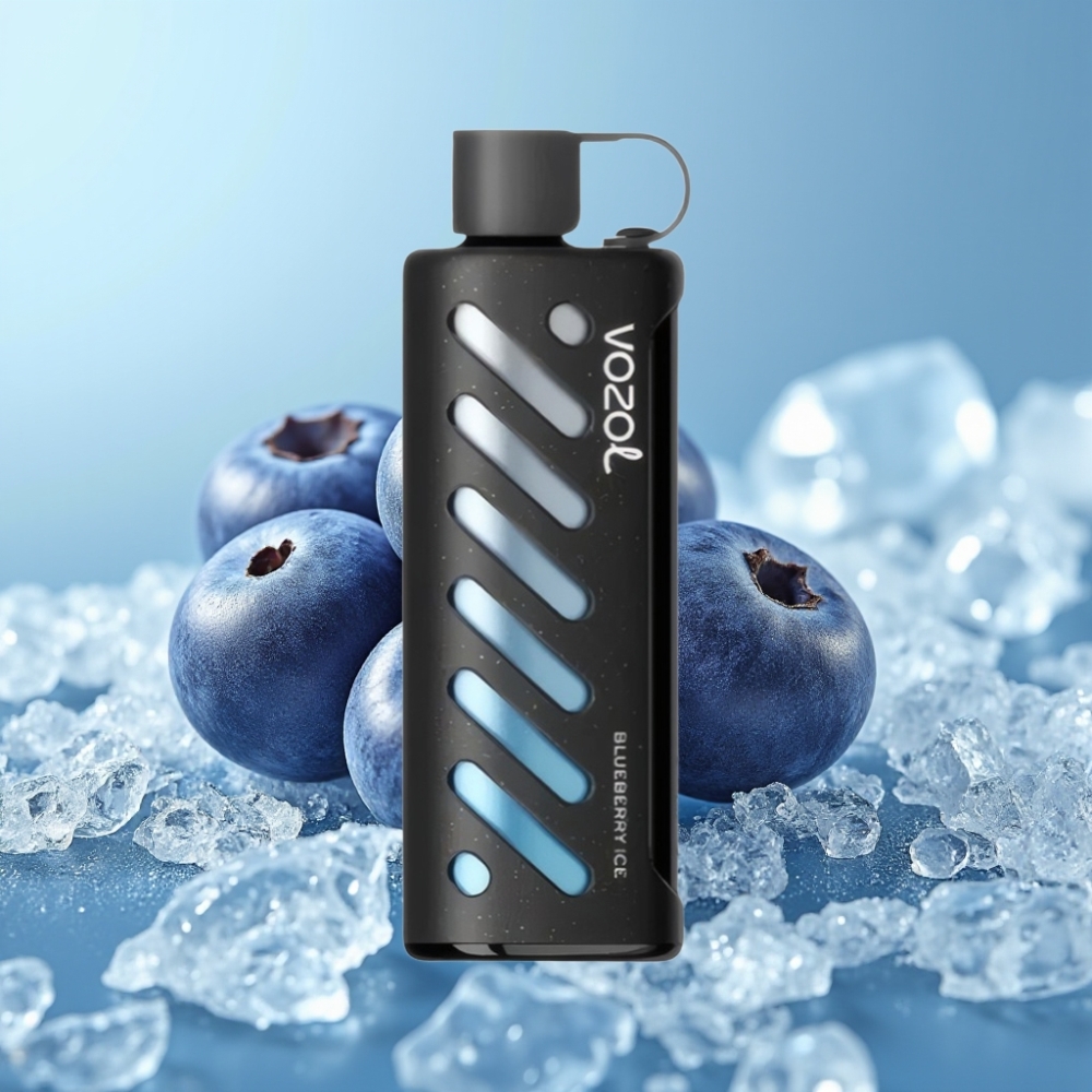 VOZOL Gear Shisha 25000 Puffs Chile Vape Sabor Blueberry Ice, 5mg/ml, 1000mAh, 30 Sabores, S.i.L.C Tech, Dual Mesh