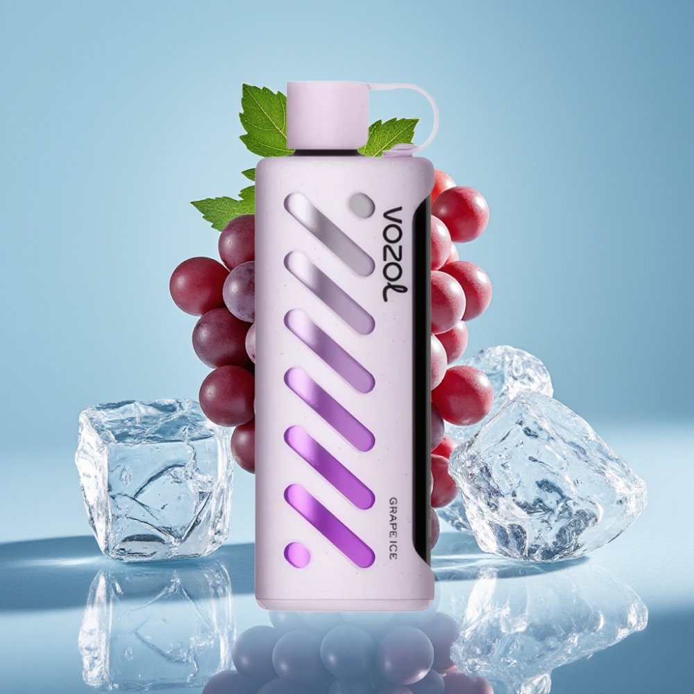 VOZOL Gear Shisha 25000 Puffs Chile vape Sabor Uva Hielo, 30 Sabores, S.i.L.C Tech, 1000mAh, 5mg/ml