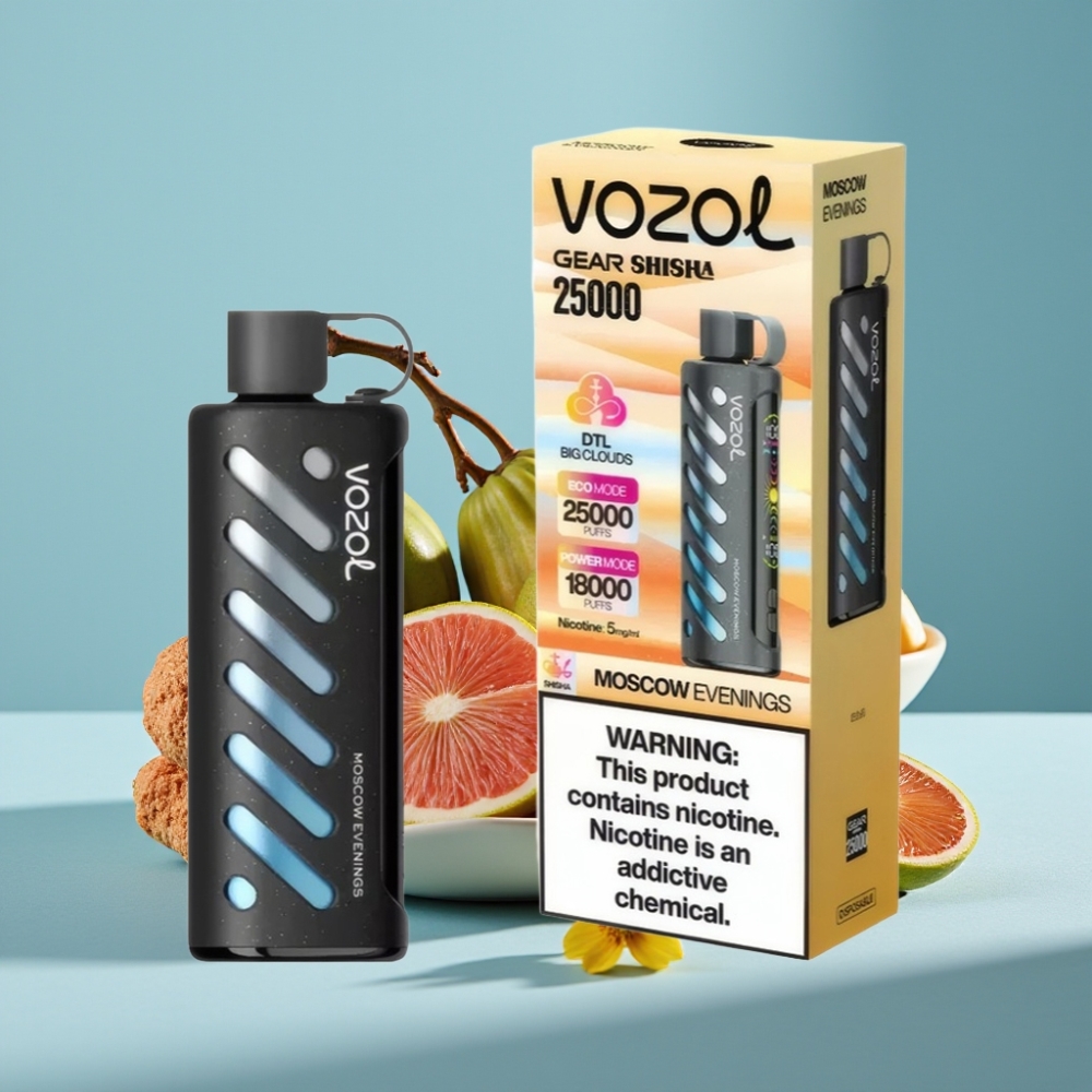VOZOL Gear Shisha 25000 Puffs Chile vape Sabores: 30 deliciosos sabores Noches de Moscú