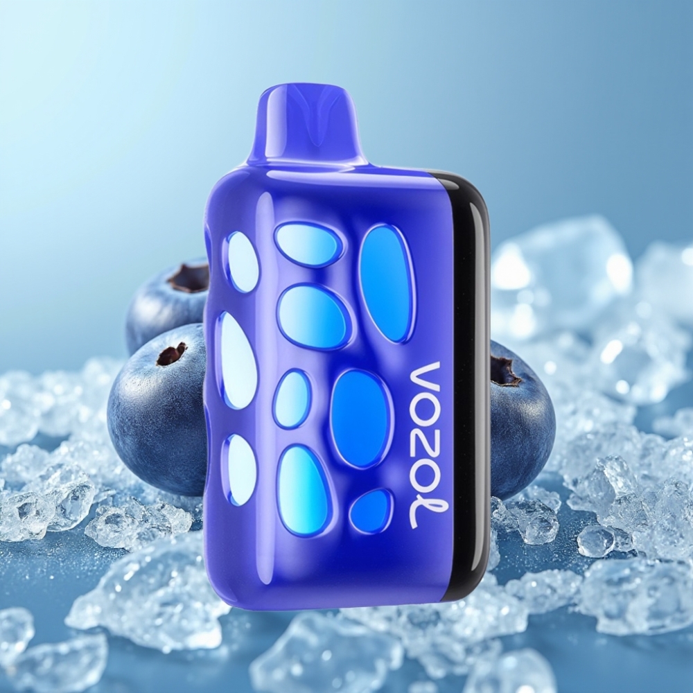 VOZOL RAVE 40000 Chile Vape Desechable Blueberry Ice: Diseño Glow 270°, Modo Fiesta, Carga 80% en 20 Min, Animación Eclipse, 20/50mg/ml Nicotina, 1000mAh