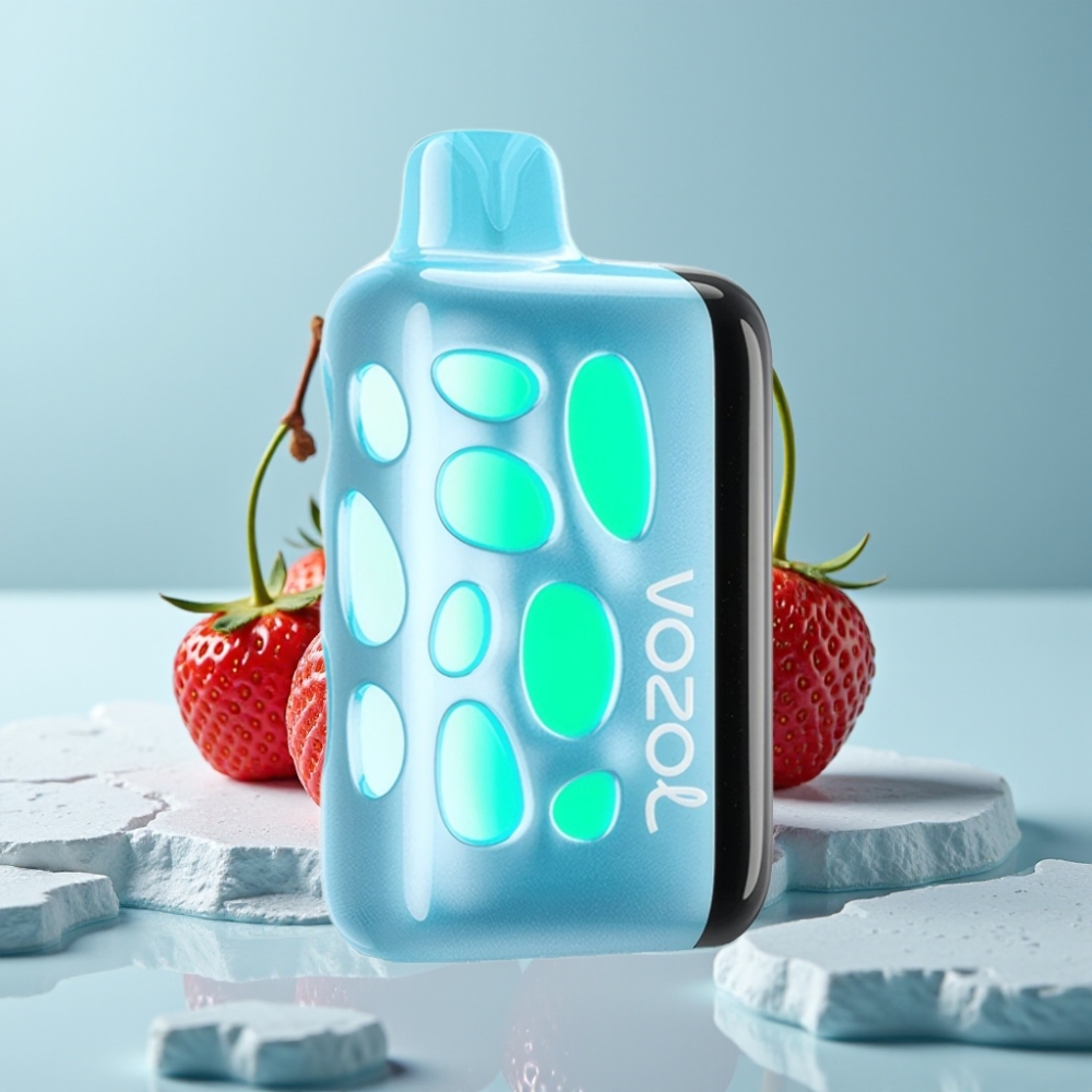 VOZOL RAVE 40000 Chile Vape Desechable Cereza Fresa con Diseño Luminoso 270°