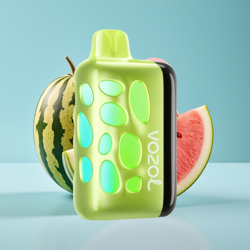 VOZOL RAVE 40000 Chile Vape Desechable Sandía Chicle: Diseño Luminoso 270°, Modo Fiesta, 80% Carga en 20 Min, Animación Eclipse, 20/50mg/ml Nicotina, 1000mAh
