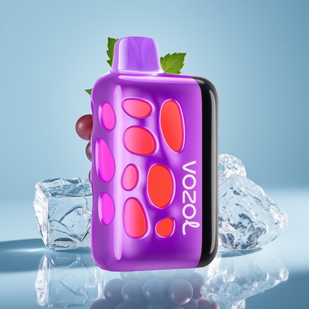 VOZOL RAVE 40000 Desechable Chile Vape Grape Ice con Diseño Luminoso 270°