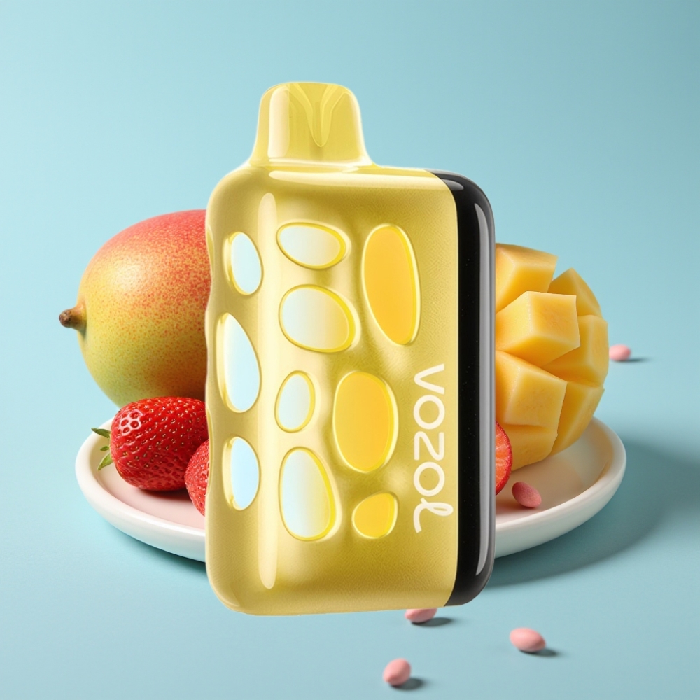VOZOL RAVE 40000 Vape Desechable Chile vape Fresa Mango - Diseño Luminoso 270°, Modo Fiesta, Carga 80% en 20 Min, 1000mAh