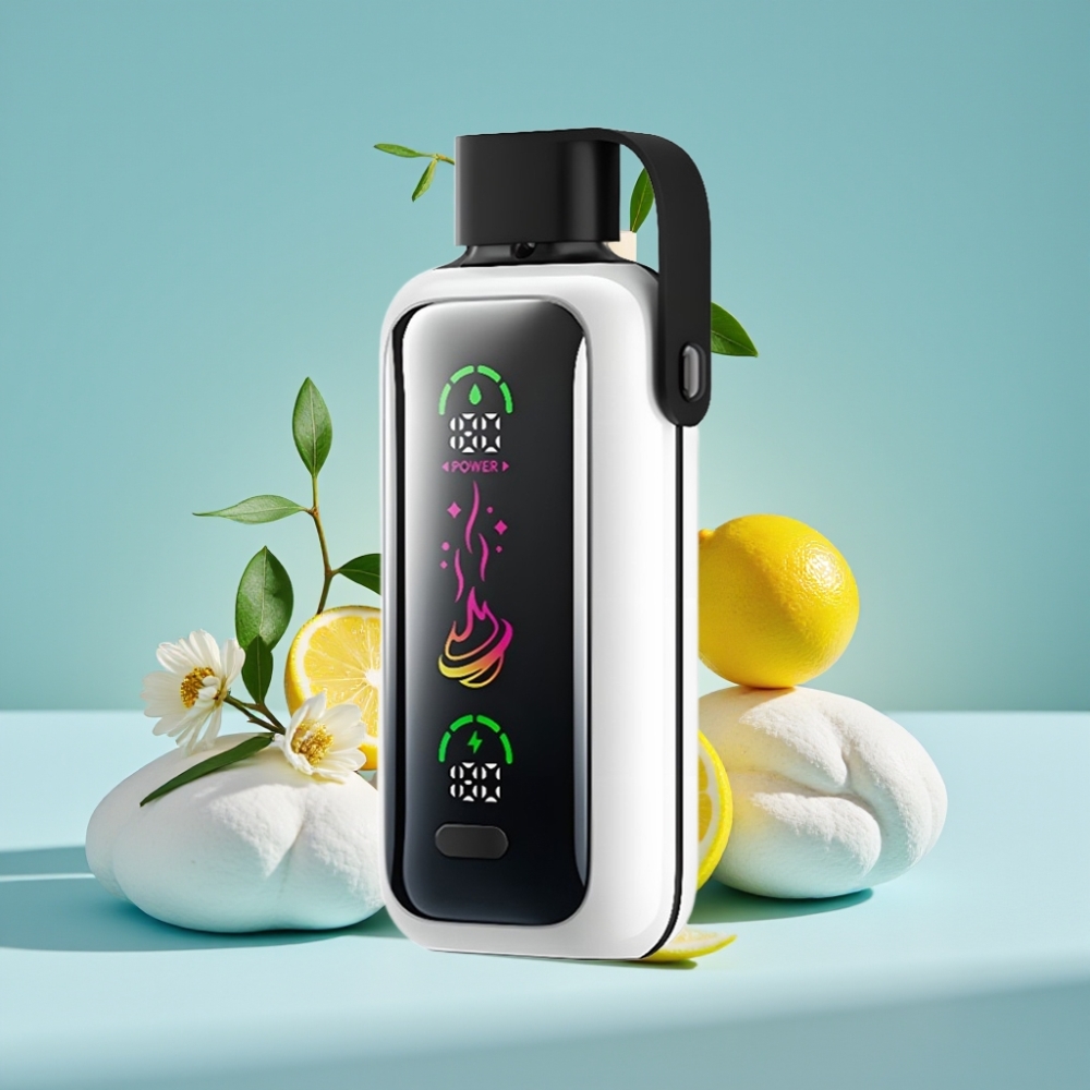 VOZOL Star 20000 Puffs Chile vape Desechable con pantalla HD espejo 2.2", malla dual, 650mAh, nicotina 0mg/ml-50mg/ml, sabor Limón Perfumado