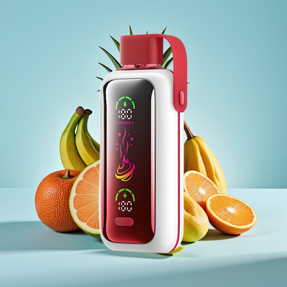 VOZOL Star 20000 Puffs Chile vape: Pantalla espejo HD 2.2", Malla dual, 650mAh, Nicotina 0mg/ml,20mg/ml,50mg/ml, Sabor Tropical Blast