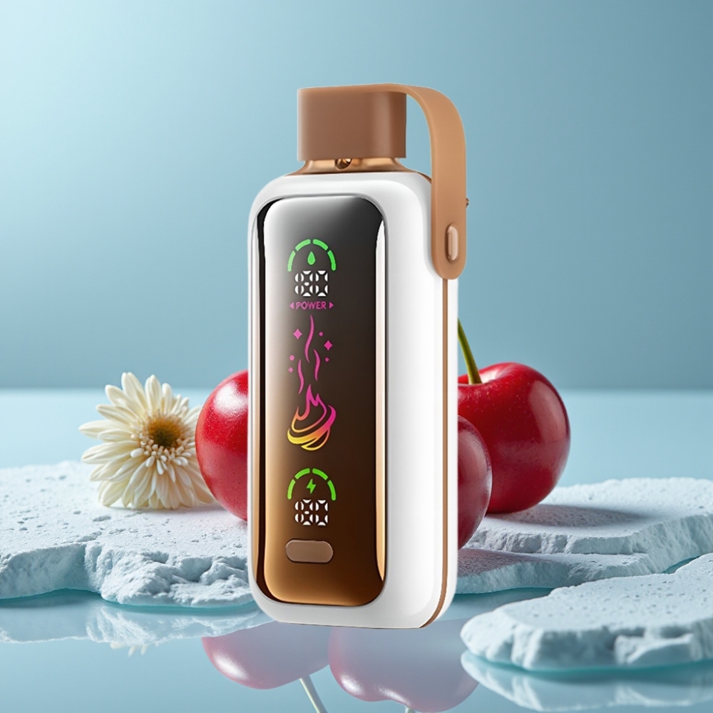 VOZOL Star 20000 Puffs Chile vape: Pantalla espejo HD 2.2", Malla dual, Batería 650mAh, Nicotina 0/20/50mg/ml, Sabor Cherry Cola