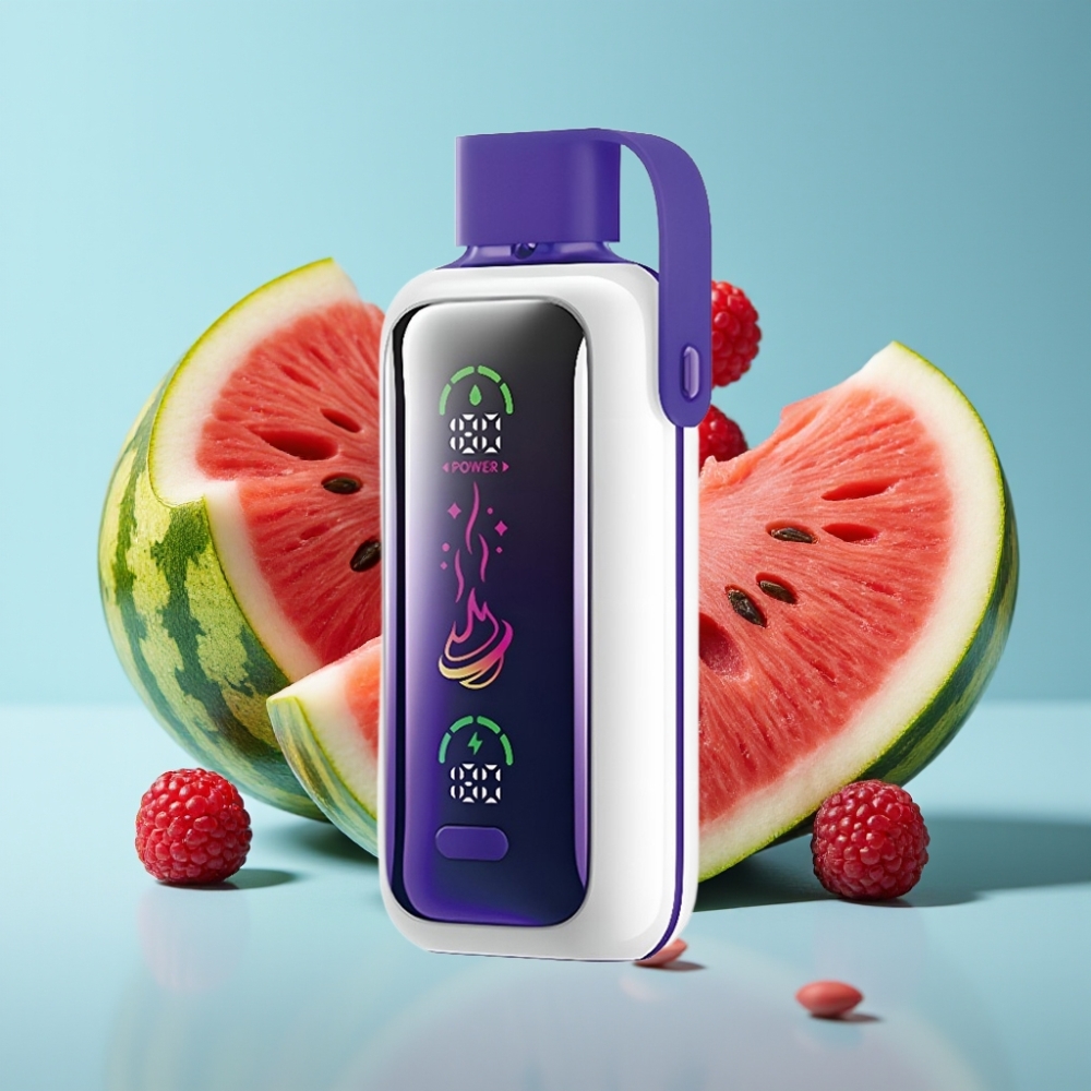 VOZOL Star 20000 Puffs Vape Chile vape Frambuesa Sandía, Pantalla HD 2.2", Malla dual, Batería 650mAh, Nicotina 0/20/50mg/ml