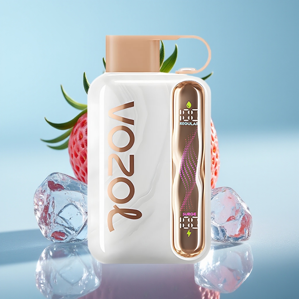 VOZOL STAR 40000 Puffs Vape Desechable Chile vape Fresa Hielo, 1000mAh, 20/50mg/ml, Tipo-C