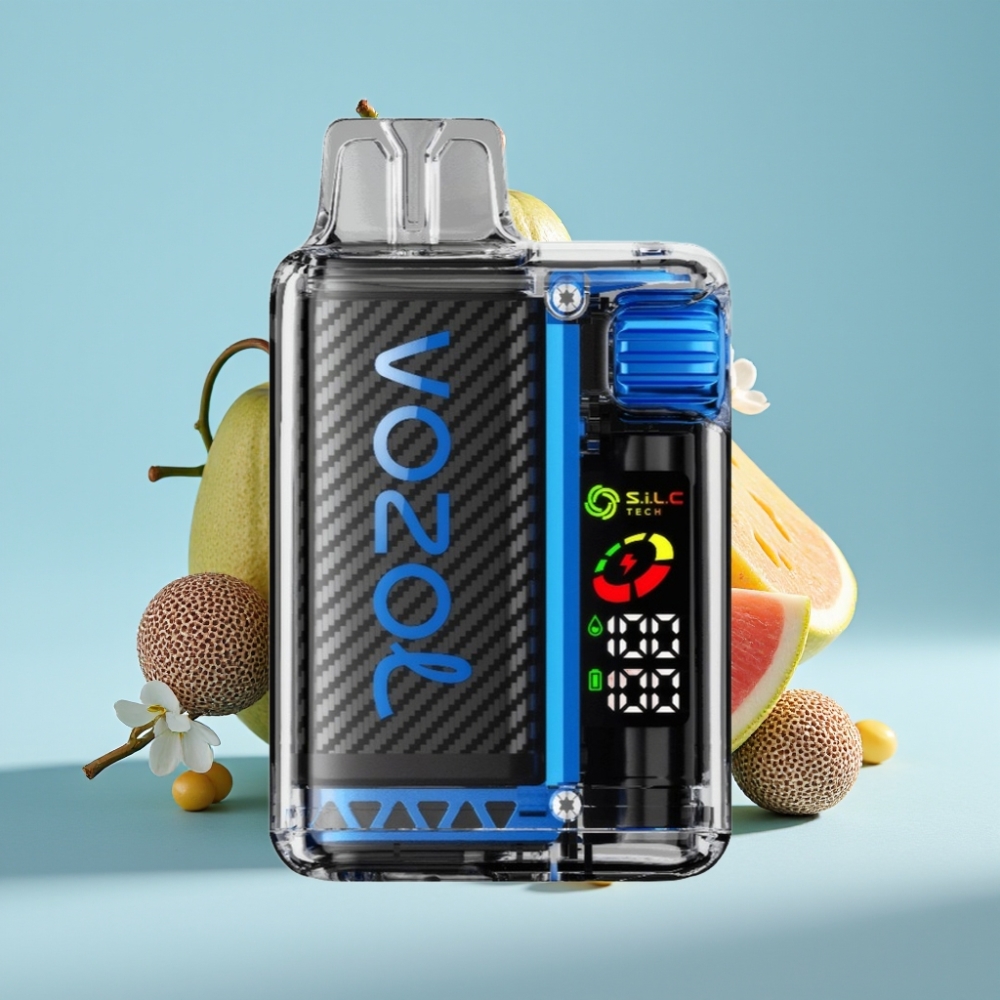 VOZOL Vista 20000 Puffs Chile Vape con Batería Recargable 650mAh, Resistencia S.i.L.C Tech Dual Mesh, Pantalla OLED y Sabor Vzbull