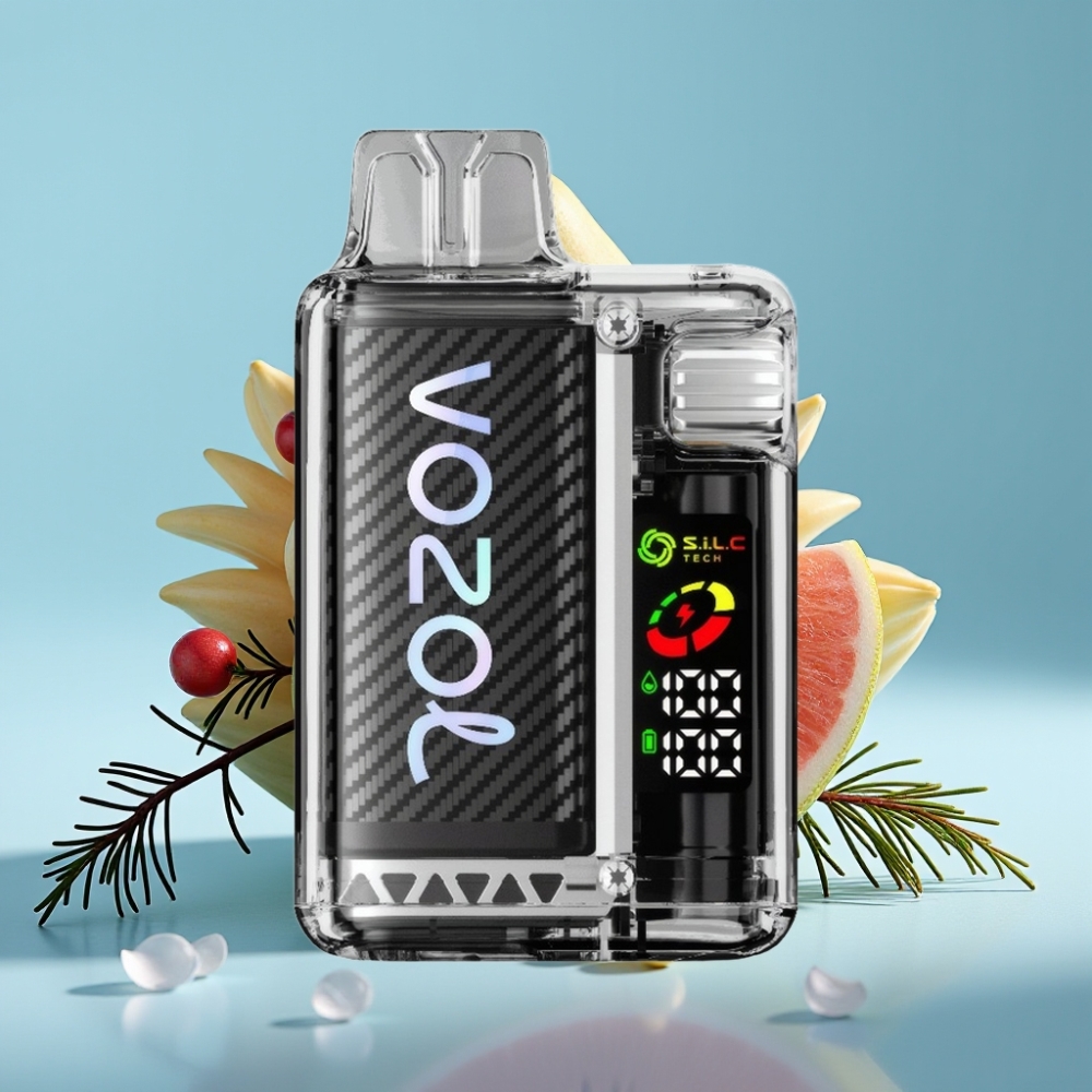 VOZOL Vista 20000 Puffs Chile vape Recargable con Batería 650mAh, Resistencia S.i.L.C Tech Dual Mesh, Ajuste de 6 Niveles, Sabor Lavafire, TPD